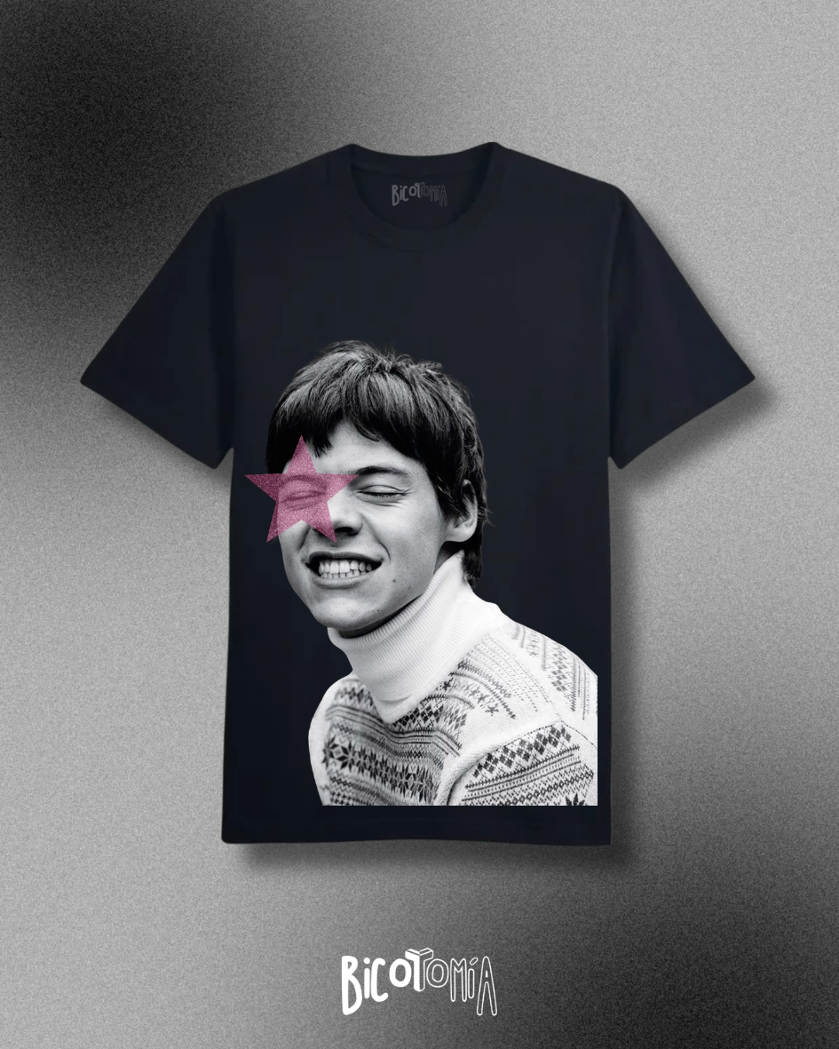 Harry Styles Kiss All the Time Pink/Blue Tee