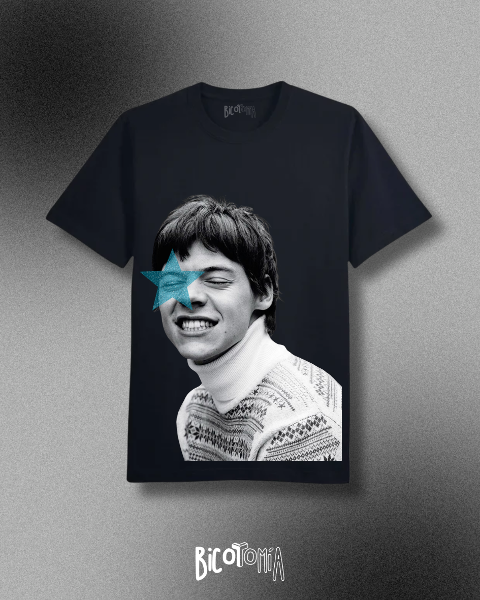 Harry Styles Kiss All the Time Pink/Blue Tee